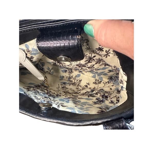 Brighton Woven Straw Handbag Brown Tones - Picture 8 of 14